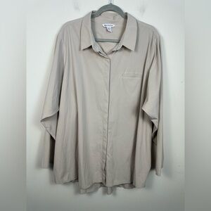 Athleta Urbanite Top Beige Tan Size 3X EUC Lightweight